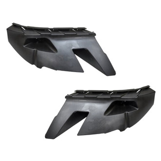 Alzare® - Front Outer Driver and Passenger Side Bumper Cover Support Set (CAPA Certified)