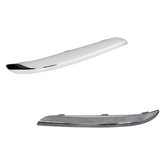 Alzare® - Front Driver and Passenger Side Bumper Cover Molding Set (CAPA Certified)
