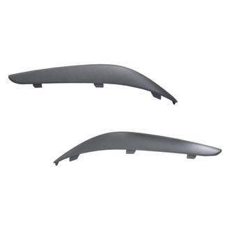 Alzare® - Front Driver and Passenger Side Bumper Cover Molding Set (CAPA Certified)