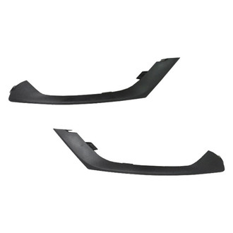 Alzare® - Front Driver and Passenger Side Bumper Grille Molding Set (CAPA Certified)