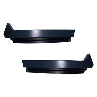 Alzare® - Front Upper Driver and Passenger Side Bumper Cover Molding Set (CAPA Certified)