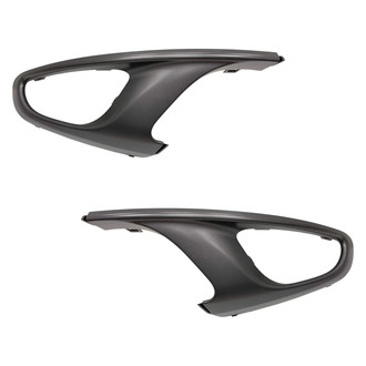 Alzare® - Front Outer Driver and Passenger Side Fog Light Trim Set (Standard Line)