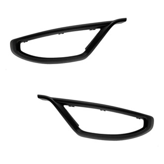 Alzare® - Front Outer Driver and Passenger Side Tow Hook Bezel Set (Standard Line)