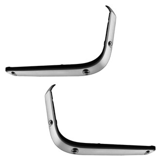 Alzare® - Rear Lower Outer Driver and Passenger Side Bumper Valance Set (Standard Line)