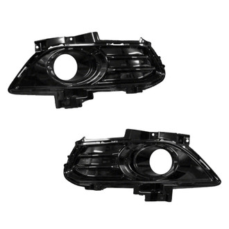 Alzare® - Front Driver and Passenger Side Fog Light Bezel Set (Standard Line)