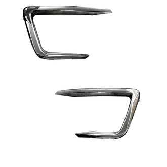 Alzare® - Front Outer Driver and Passenger Side Fog Light Bezel Set (Standard Line)