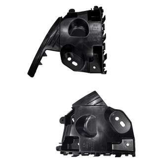 Alzare® - Front Upper Driver and Passenger Side Bumper Cover Support Bracket Set (CAPA Certified)