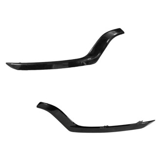 Alzare® - Front Driver and Passenger Side Bumper Cover Molding Set (Standard Line)