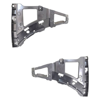 Alzare® - Front Driver and Passenger Side Bumper Cover Support Set (CAPA Certified)