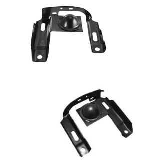 Alzare® - Front Driver and Passenger Side Bumper Bracket Set (CAPA Certified)