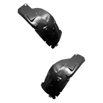 Alzare® - Front Driver and Passenger Side Fender Liner Front Section Set (CAPA Certified)