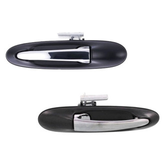 Alzare® - Rear Driver and Passenger Side Exterior Door Handle Set (Standard Line)