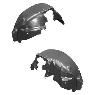 Alzare® - Rear Driver and Passenger Side Quarter Panel Splash Shield Set (Standard Line)
