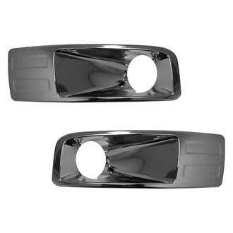 Alzare® - Front Driver and Passenger Side Fog Light Bezel Set (Standard Line)