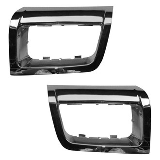 Alzare® - Front Driver and Passenger Side Fog Light Surround Set (Standard Line)