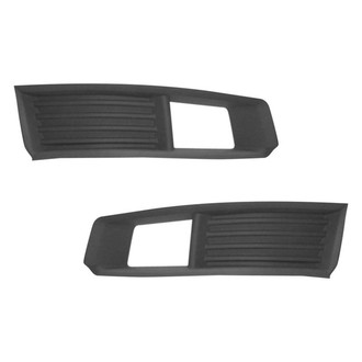 Alzare® - Front Driver and Passenger Side Fog Light Bezel Set (Standard Line)