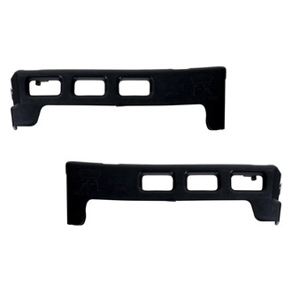 Alzare® - Front Lower Driver and Passenger Side Bumper Cover Support Set (Standard Line)