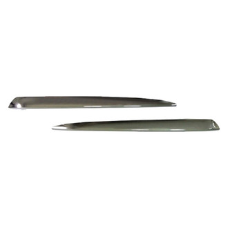 Alzare® - Front Driver and Passenger Side Bumper Cover Molding Set (Standard Line)