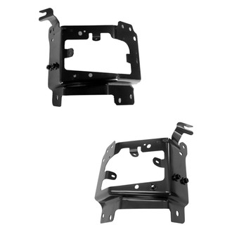 Alzare® - Front Outer Driver and Passenger Side Bumper Bracket Set (CAPA Certified)