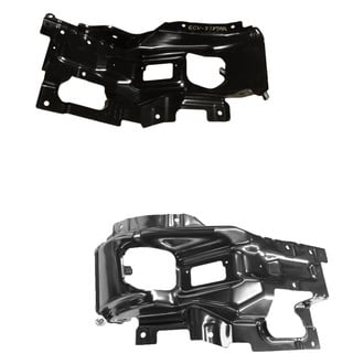 Alzare® - Front Outer Driver and Passenger Side Bumper Mounting Bracket Set (CAPA Certified)