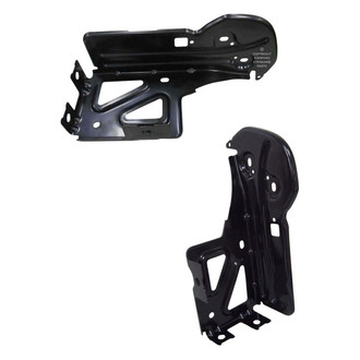 Alzare® - Rear Driver and Passenger Side Bumper Support Impact Bar Bracket Set (Standard Line)