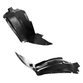 Alzare® - Front Driver and Passenger Side Fender Liner Front Section Set (Standard Line)