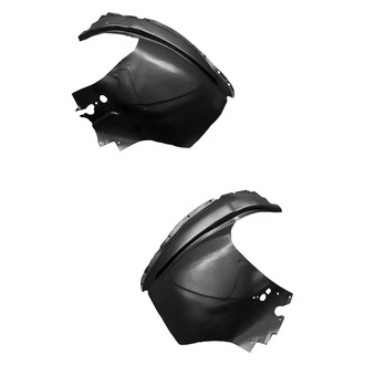 Alzare® - Front Rearward Driver and Passenger Side Fender Liner Rear Section Set (Standard Line)