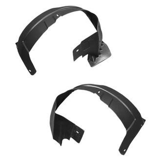 Alzare® - Front Rearward Driver and Passenger Side Fender Liner Rear Section Set (CAPA Certified)