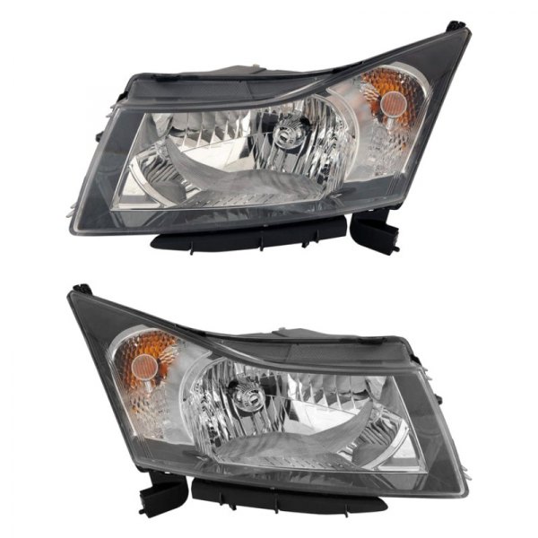 Alzare® - Driver and Passenger Side Replacement Headlight Set, Chevy Cruze