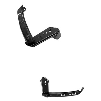 Alzare® - Front Upper Driver and Passenger Side Bumper Cover Reinforcement Set (Standard Line)