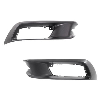 Alzare® - Front Driver and Passenger Side Fog Light Bezel Set (Standard Line)