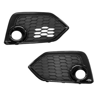 Alzare® - Front Driver and Passenger Side Fog Light Bezel Set (Standard Line)
