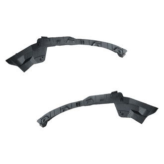 Alzare® - Front Upper Driver and Passenger Side Bumper Cover Support Set (CAPA Certified)