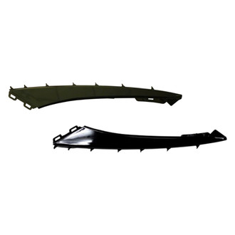 Alzare® - Front Upper Driver and Passenger Side Bumper Cover Molding Set (CAPA Certified)