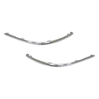 Alzare® - Rear Driver and Passenger Side Bumper Cover Molding Set (Standard Line)