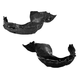 Alzare® - Front Driver and Passenger Side Fender Liner Set (CAPA Certified)