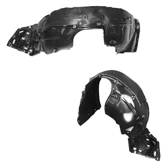 Alzare® - Front Driver and Passenger Side Fender Liner Set (CAPA Certified)