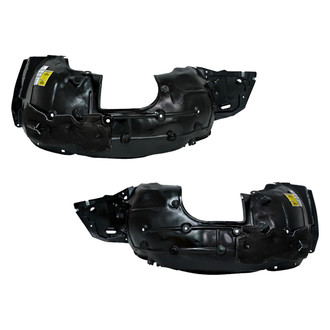 Alzare® - Front Driver and Passenger Side Fender Liner Set (CAPA Certified)
