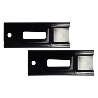 Alzare® - Front Driver and Passenger Side Bumper Cover Bracket Set (Standard Line)