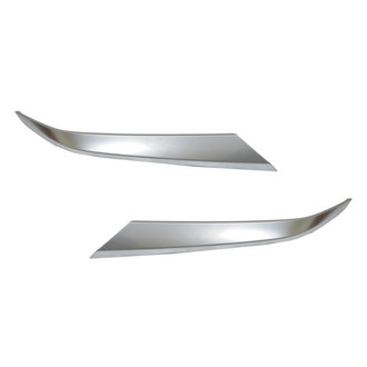 Alzare® - Front Driver and Passenger Side Bumper Cover Molding Set (Standard Line)