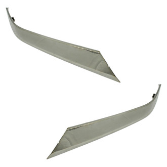 Alzare® - Front Driver and Passenger Side Bumper Cover Molding Set (Standard Line)
