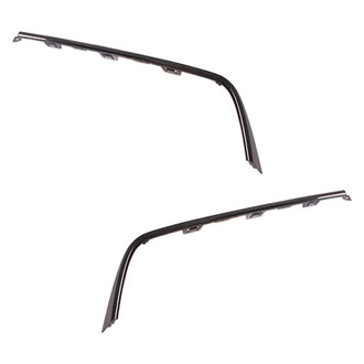 Alzare® - Rear Lower Driver and Passenger Side Bumper Cover Molding Set (Standard Line)