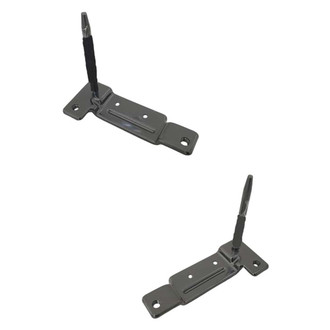 Alzare® - Rear Driver and Passenger Side Bumper Impact Bar Brace Set (CAPA Certified)