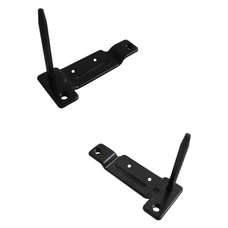 Alzare® - Rear Driver and Passenger Side Bumper Impact Bar Brace Set (CAPA Certified)
