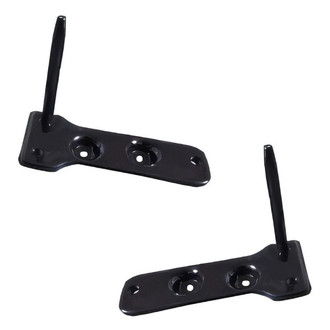 Alzare® - Rear Driver and Passenger Side Bumper Reinforcement Bracket Set (CAPA Certified)