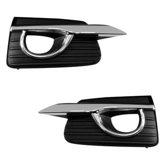 Alzare® - Front Driver and Passenger Side Fog Light Bezel Set (Standard Line)