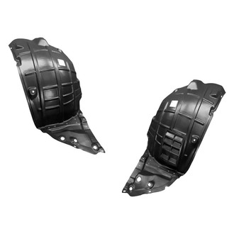 Alzare® - Front Driver and Passenger Side Fender Liner Front Section Set (Standard Line)