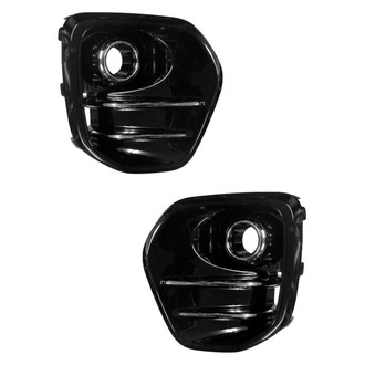 Alzare® - Front Driver and Passenger Side Fog Light Bezel Set (Standard Line)