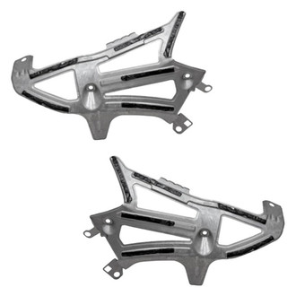 Alzare® - Front Driver and Passenger Side Fender Brace Set (CAPA Certified)