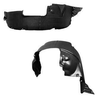 Alzare® - Front Driver and Passenger Side Fender Liner Set (CAPA Certified)